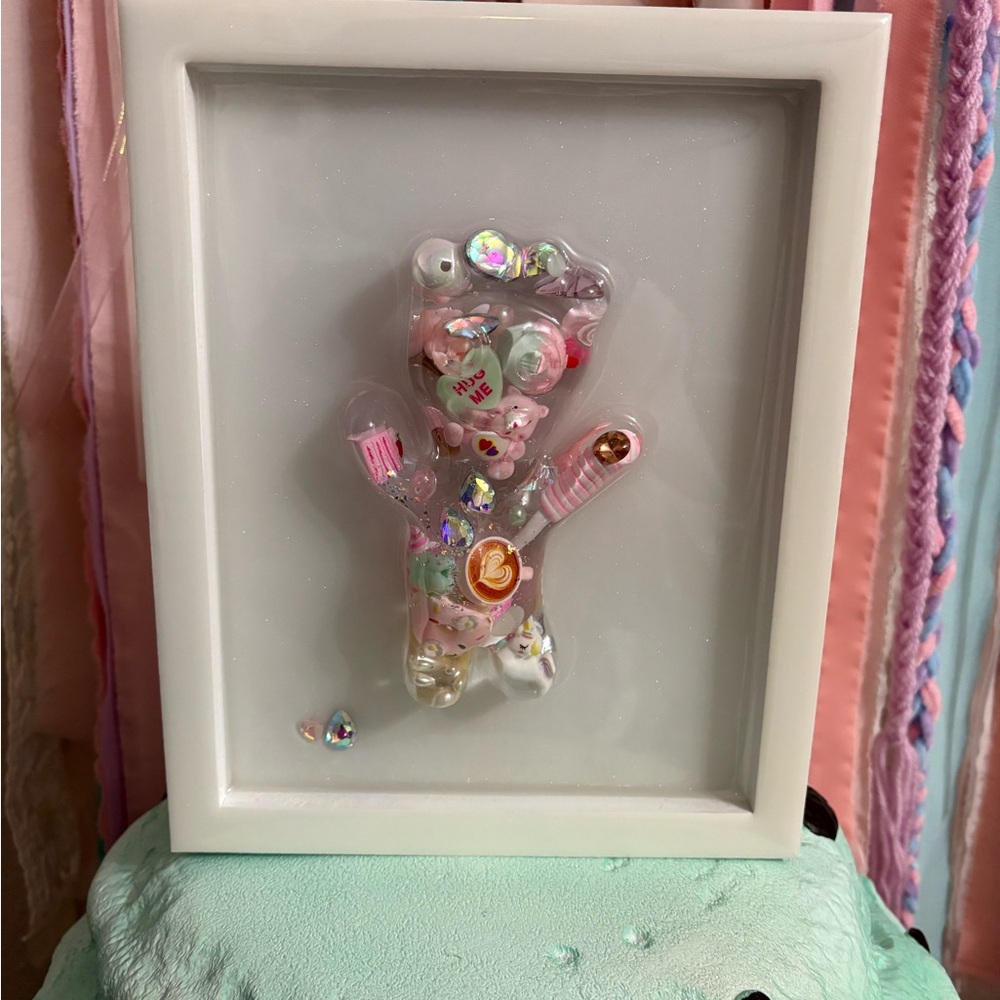 Decorative sour patch kids Art in White Frame